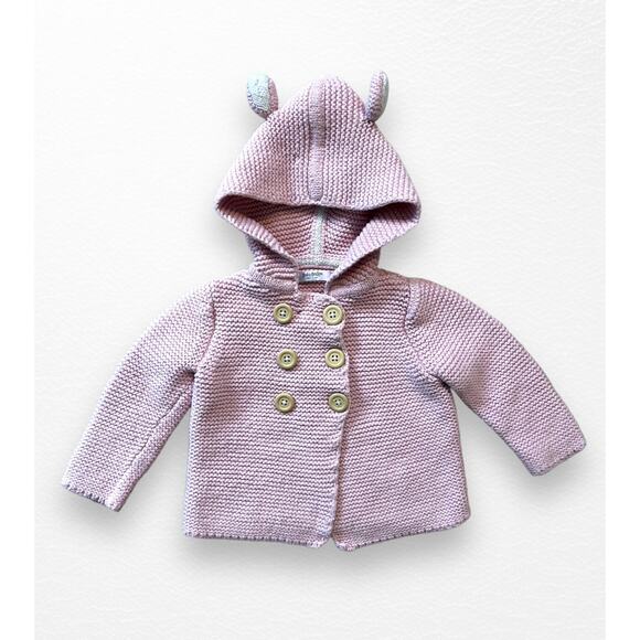 🎀 Baby Boden Pink Hooded Sweater, 6-12 Months - Picture 6 of 6